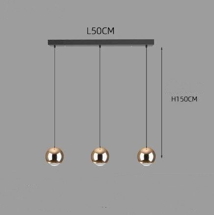 Restaurant Cafe Bar Living Room Ball Long Line Chandelier