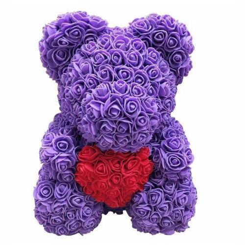 Rose Bear Eternal Rose Bear Creative Ornaments