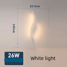 Fashion Twig Artistic Line Floor Lamp (Option: Black-White light-EU)