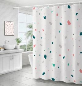 Bathroom Ins Morandi Terrazzo Shower Curtain (Option: Terrazzo Type C-150x200cm)